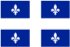 The provincial flag of Quebec, Canada