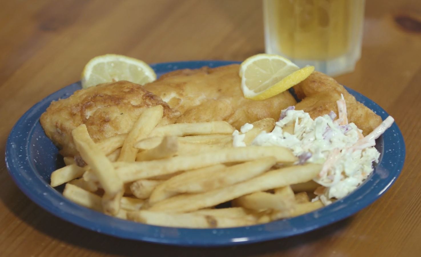 Goberge et frites à la bière